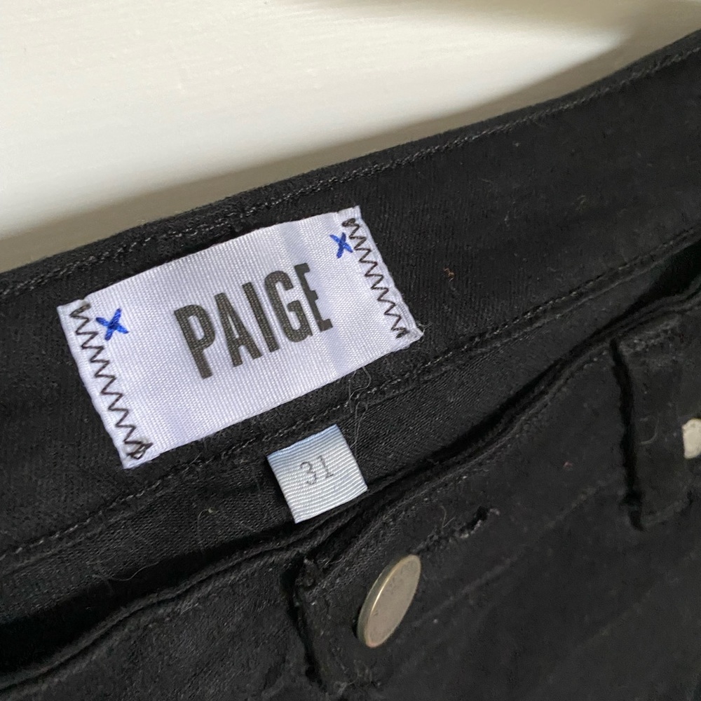 NWOT Paige Verdugo ankle destructed black jeans - Picture 9 of 11